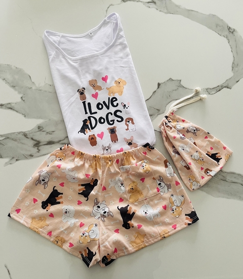{CORTO ADULTO} PIJAMA - COD PERRITOS