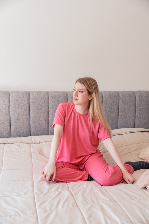 PIJAMA MORLEY 2 PIEZAS { FUCSIA }