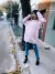 maxi buzo frisado oversize Rosa - comprar online