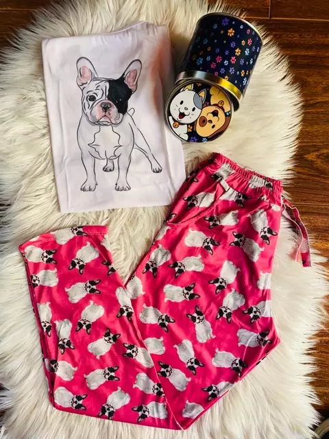 [LARGO] PIJAMA - BULLDOG ROSA cod 321 - comprar online