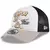 Boné trucker da New Era com estampa de Tom e Jerry e a frase "LET'S PLAY".