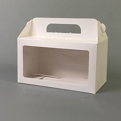 VALIJA BLANCA CON VISOR FRONTAL 25X14X13