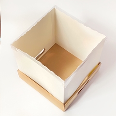 CAJA DRIPCAKE TAPA DE ACETATO 25x25x33
