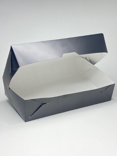 CAJA RECTANGULAR CHICA NEGRO MATE 24x15x5,5 CM - comprar online