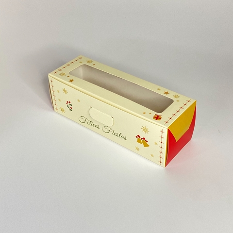 CAJA BUDIN DISEÑO FELICES FIESTAS 24x8x8