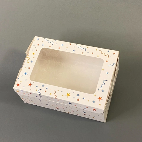 CAJA PARA DESAYUNO Y MERIENDA DISEÑO SERPENTINA 23,5X16X10