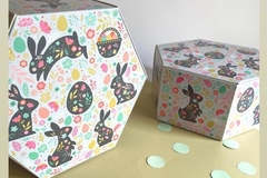 CAJA PARA MEDIO HUEVO DE 15 CM HEXAGONAL 22X19X10