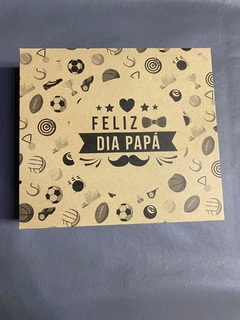 CAJA PARA EL DÍA DEL PADRE ESTAMPADA 24X21X6,5 cm en internet