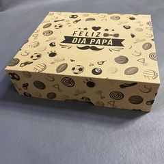 CAJA PARA EL DÍA DEL PADRE ESTAMPADA 24X21X6,5 cm - comprar online