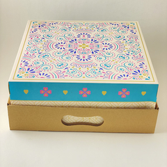 CAJA DESAYUNO MANDALA 30X30X12