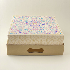 CAJA DESAYUNO MANDALA 30X30X12 - comprar online