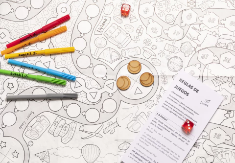 Lona Argentina con Tablero de Juegos - comprar online