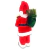 Boneco Papai Noel Saco e Caixa de Presente Natal Vermelho Luxo 30cm Enfeite P05 na internet