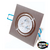 Spot Super Led 3w Quadrado Escovado Branco Quente 3500k Bivolt