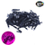 Pisca fixo 10m com 100 Leds; Fio verde; Rosa 220V M/F