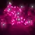 Pisca strobo plug macho femea fio rosa 100 leds 10M 220v - comprar online