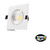Spot Super Led 5w Quadrado Cob Branco Quente 3500k Bivolt Direcionavel