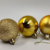 Bolinhas De Natal Enfeite Decoração 5 cm 6 unidade Dourado