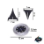 Espeto Solar Redondo 4w Branco Frio Ip66 6000k - Tecnnoled - Artigos para decoração e comunicação visual em Led