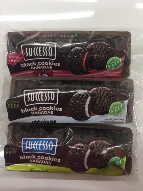 Successo - Galletitas bañadas de chocolate rellenas veganas