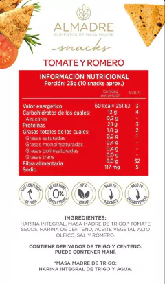 Almadre - Snack horneados - Dietetica Yuyos