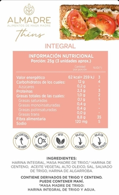 Almadre - Thins crocantes de masa madre en internet