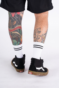 Medias "white stripe"