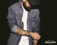Camisa de jean 'stoneblue'
