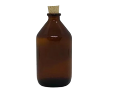 Vial 100cc AMBAR con corcho x 10 unid