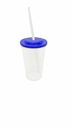 Vaso Plastico 275cc con tapa y sorbete x 10 unid - comprar online