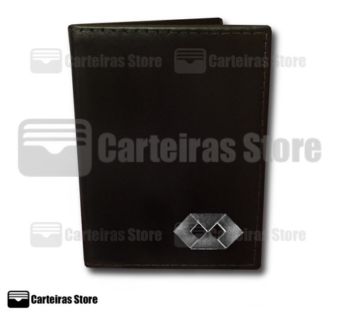 Carteira porta Documento em couro Administração (CRA Prateado)