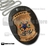 Distintivo Comprido em couro Agente Civil (República comprido/Detalhe dourado)