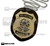 Distintivo em couro Detetive Agente (Brasão Fed.)