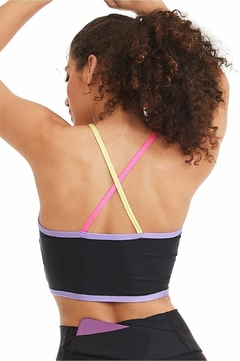 TOP CROPPED ATLETIKA COLORS / PRETO CAJUBRASIL - comprar online
