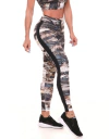 LEGGING FUSO EMPINA BUMBUM GOLDEN SANCHO ONCA MARROM COM AZUL E0990 ONCA MARROM/AZUL VESTEM