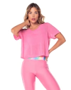 BLUSA MANGA CURTA DAISY - 029238 - C0504 - ROSA CANDY - VESTEM