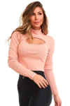 CROPPED MANGA LONGA POSH / ROSE/149 CAJUBRASIL