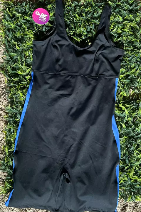 MACAQUINHO NATAÇÃO PRETO COM AZUL ROYAL