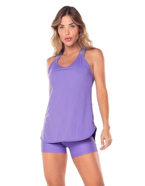 REGATA DRY FIT ALÇAS ELÁSTICO HERA - LAVANDA NEON - VESTEM