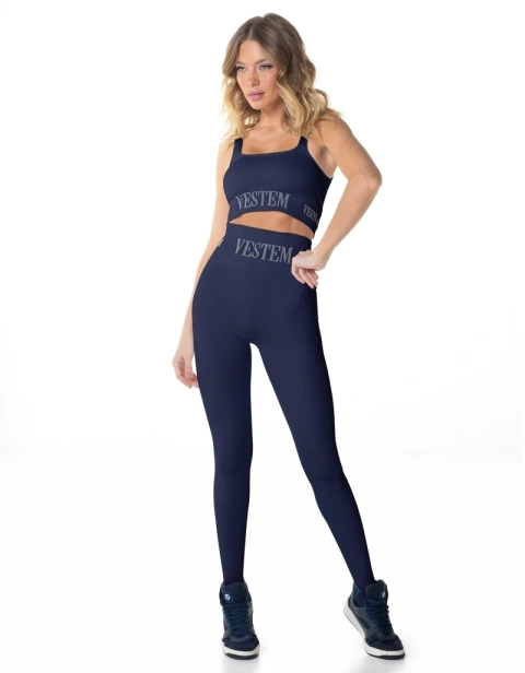 LEGGING FUSO ELIS - 028337 - C0173 - MARINHO ESCURIDAO VESTEM