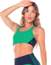 TOP ASSIMETRICO WAVES - 032319 - C0449 - VERDE TWIST - VESTEM