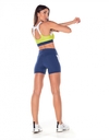 SHORTS TRICOLOR CELESTE - 031136 - C0009 - AMARELO NEON - VESTEM - BE Fitness store