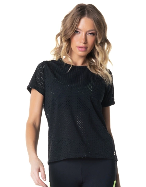 BLUSA MANGA CURTA NEO - 028108 - C0002 - PRETO VESTEM