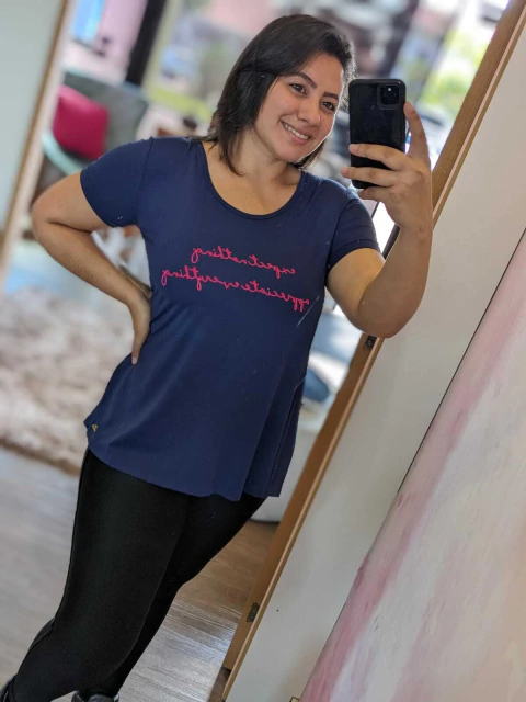 T-SHIRT EVERYTHING AZUL CAJUBRASIL