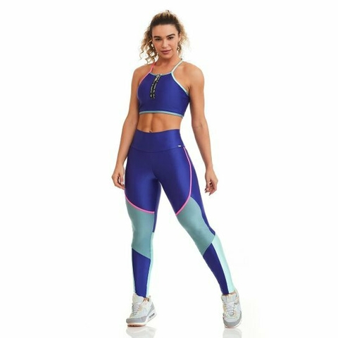 TOP CROPPED ATLETIKA COLORS / AZUL BIC CAJUBRASIL
