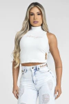 BLUSA CANELADA PREMIUM 7924 BRANCA MARIA GUEIXA