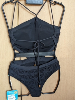 BODY FRENTE UNICA RENDA PRETO COD 23713 RIVANNA - BE Fitness store