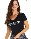 BLUSA MANGA CURTA PRETTY PRETO PRETO VESTEM