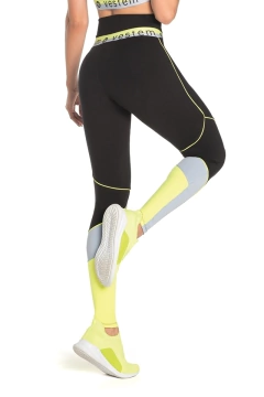 LEGGING FUSO ENCINITAS PRETO COM AMARELO NEON PRETO VESTEM - comprar online