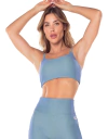 TOP ALÇAS FINAS FIT - 032184 - C0459 - MARINHO/MENTA - VESTEM